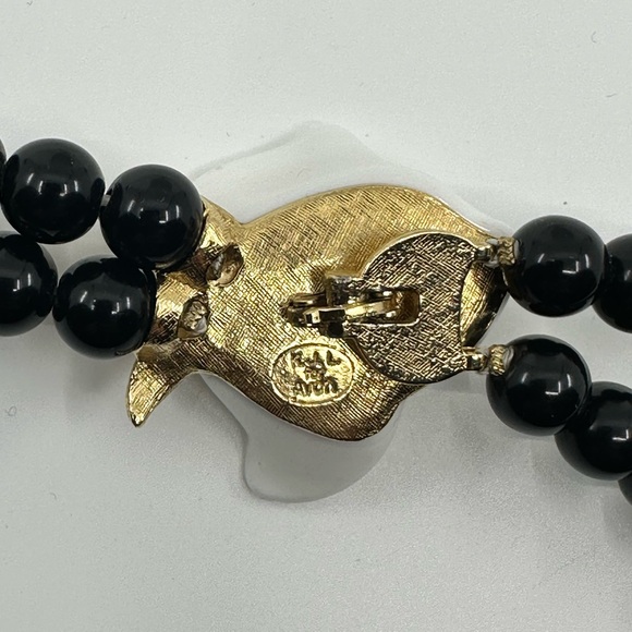 KJL for Avon Black Beaded Necklace - Picture 3 of 4